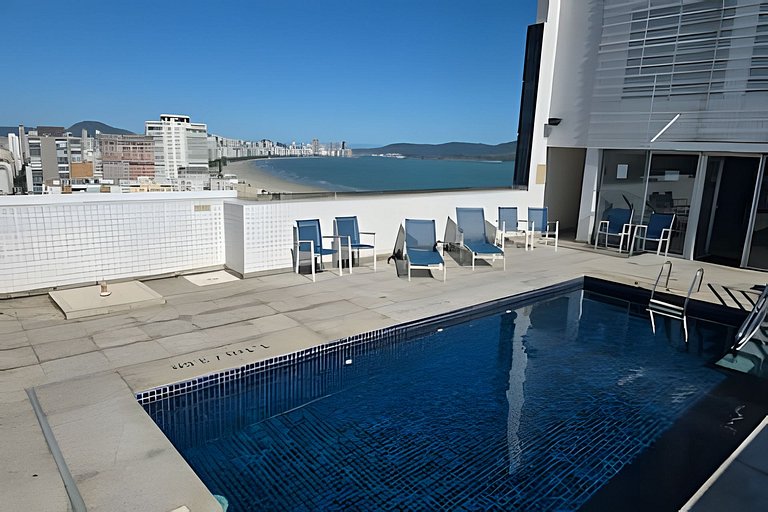 Studio elegante na quadra da praia de Santos