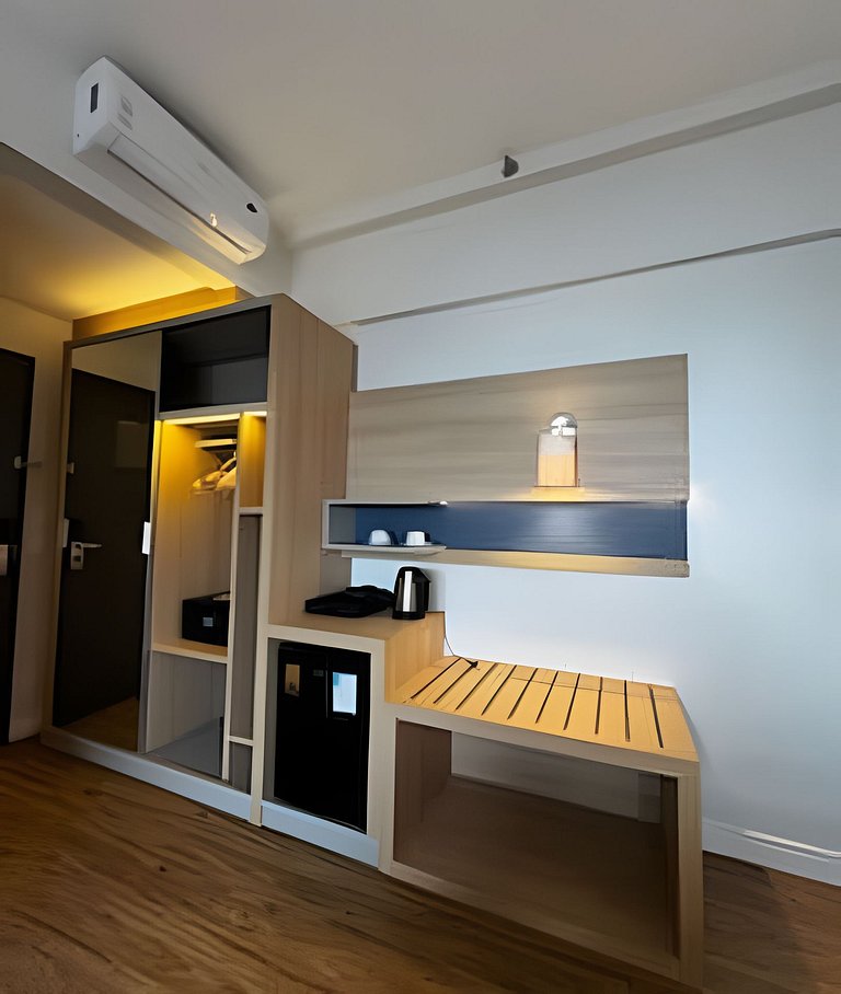 Studio com varanda vista mar – Stay Santos