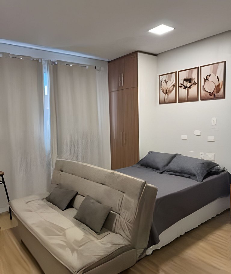 Flat completo com vista-mar e cozinha STAY I