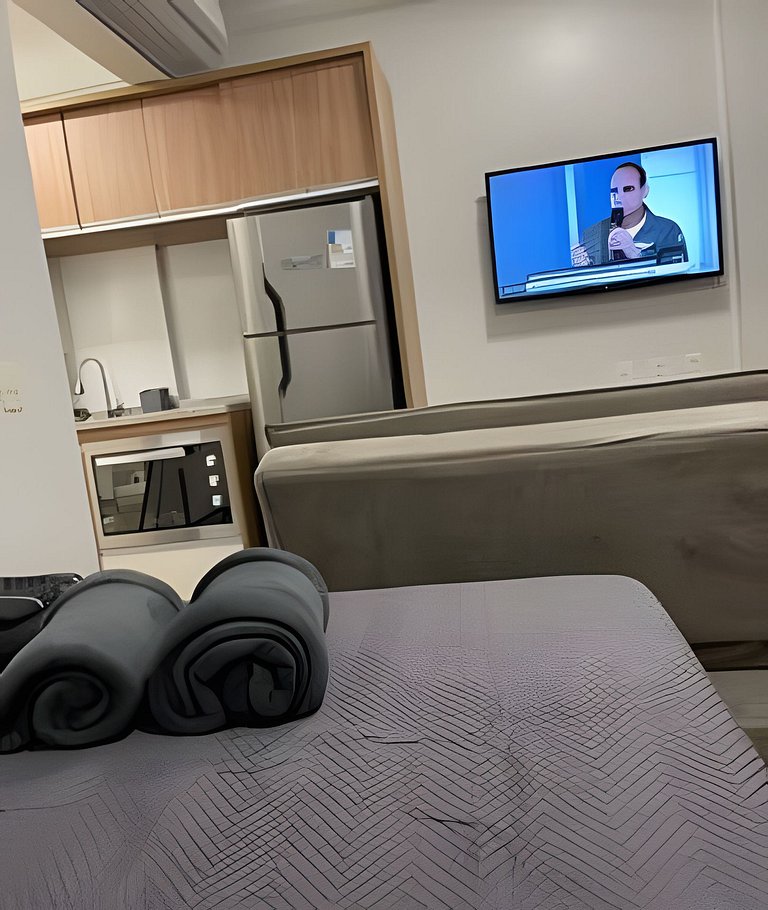 Flat completo com vista-mar e cozinha STAY I