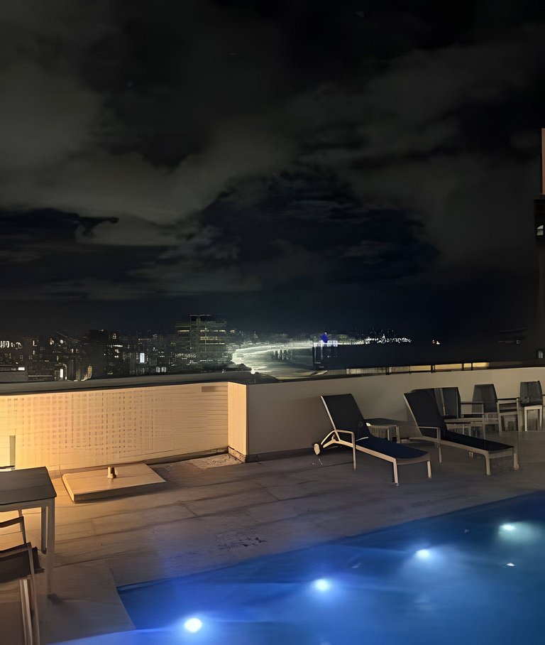 Flat completo com vista-mar e cozinha STAY I