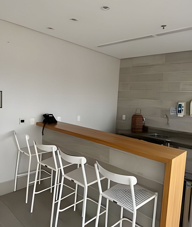 Flat completo com vista-mar e cozinha STAY I