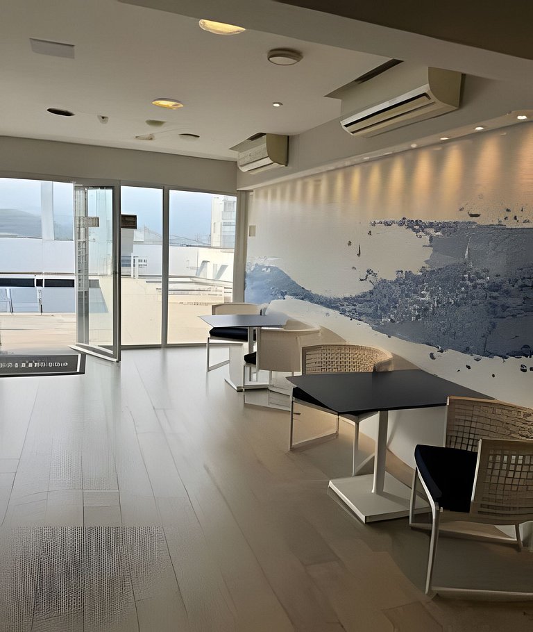 Flat com linda vista-mar e cozinha - Stay II