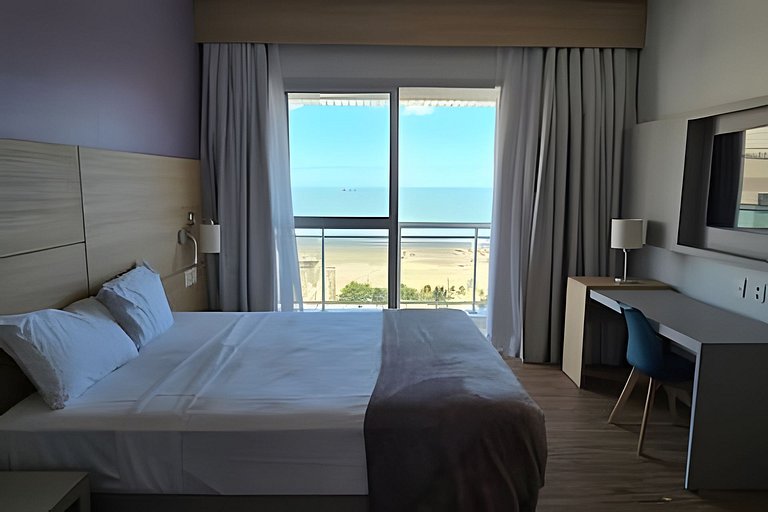 Varanda com vista mar na melhor localização